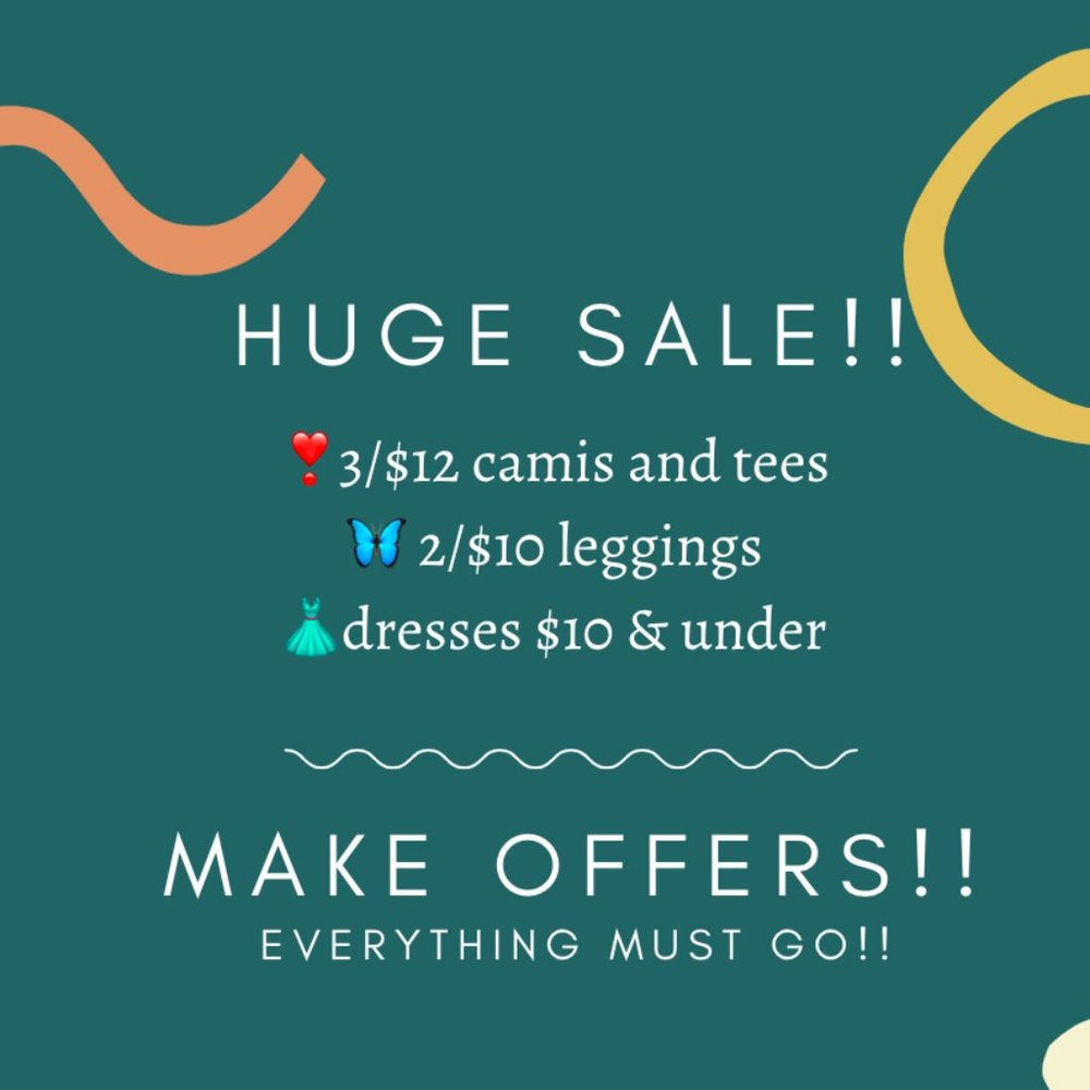 HUGE SALE!! EVERYTHING MUST GO!! MAKE OFFERS!!